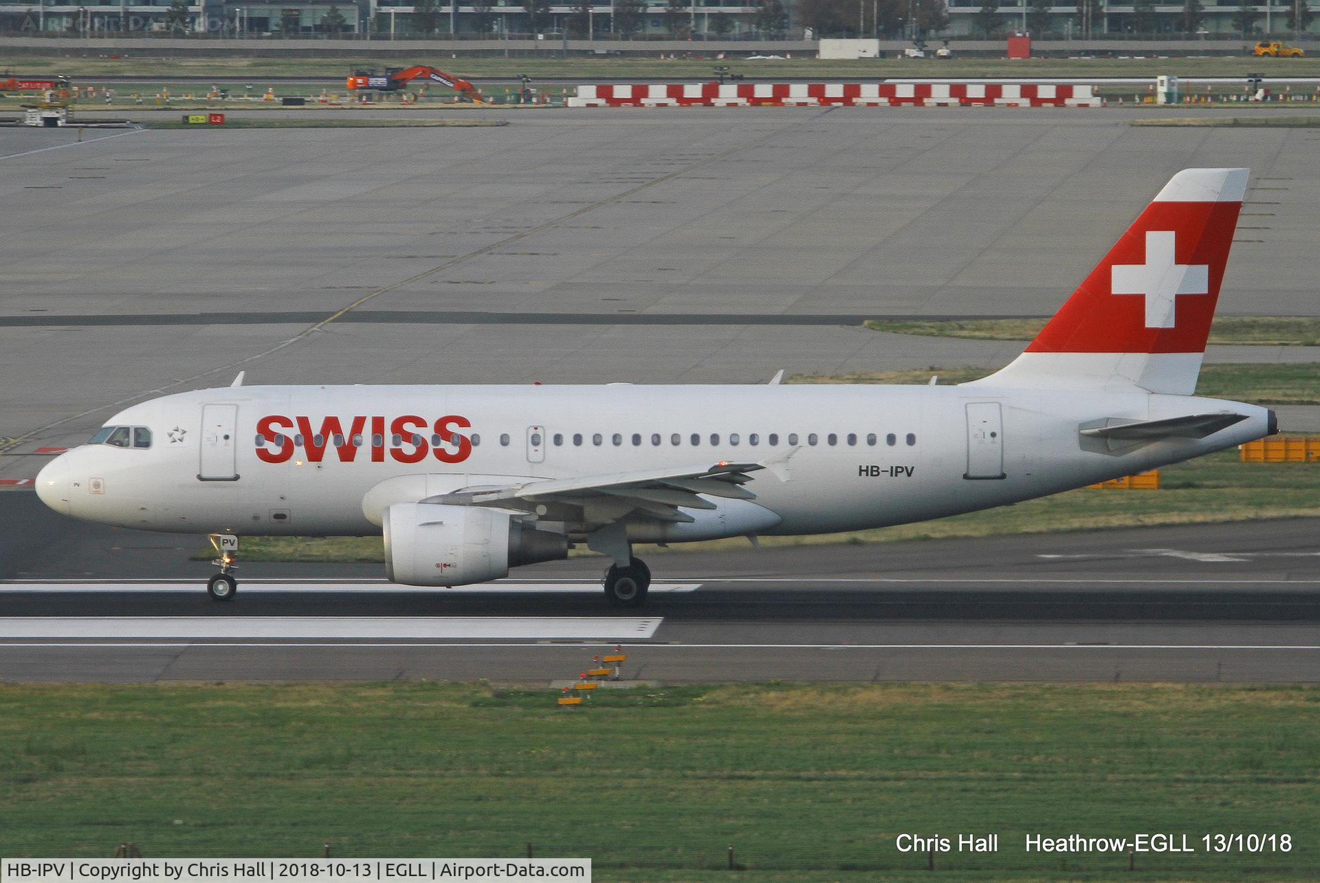 HB-IPV, 1996 Airbus A319-112 C/N 578, Heathrow