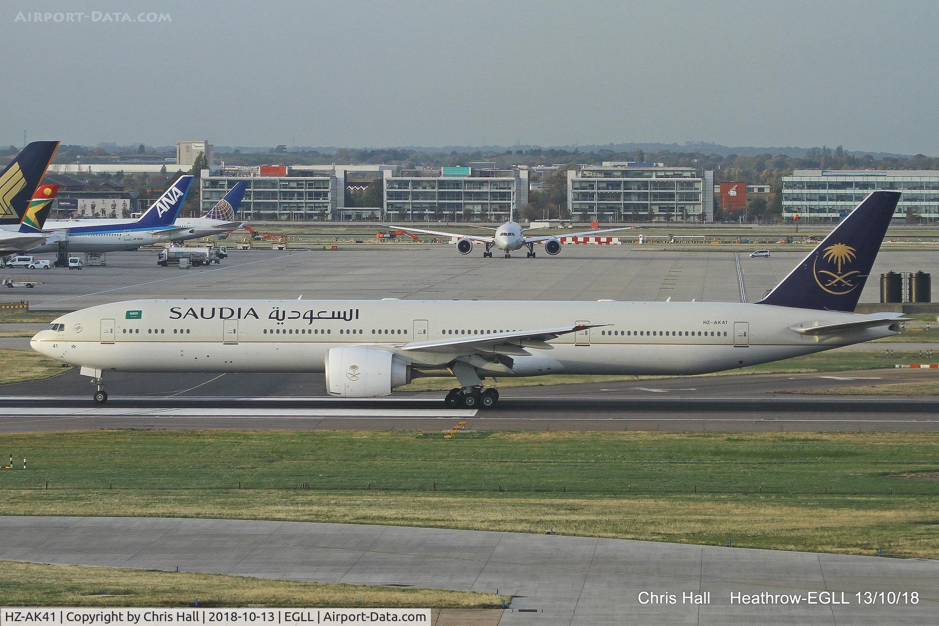HZ-AK41, 2017 Boeing 777-368/ER C/N 62761, Heathrow