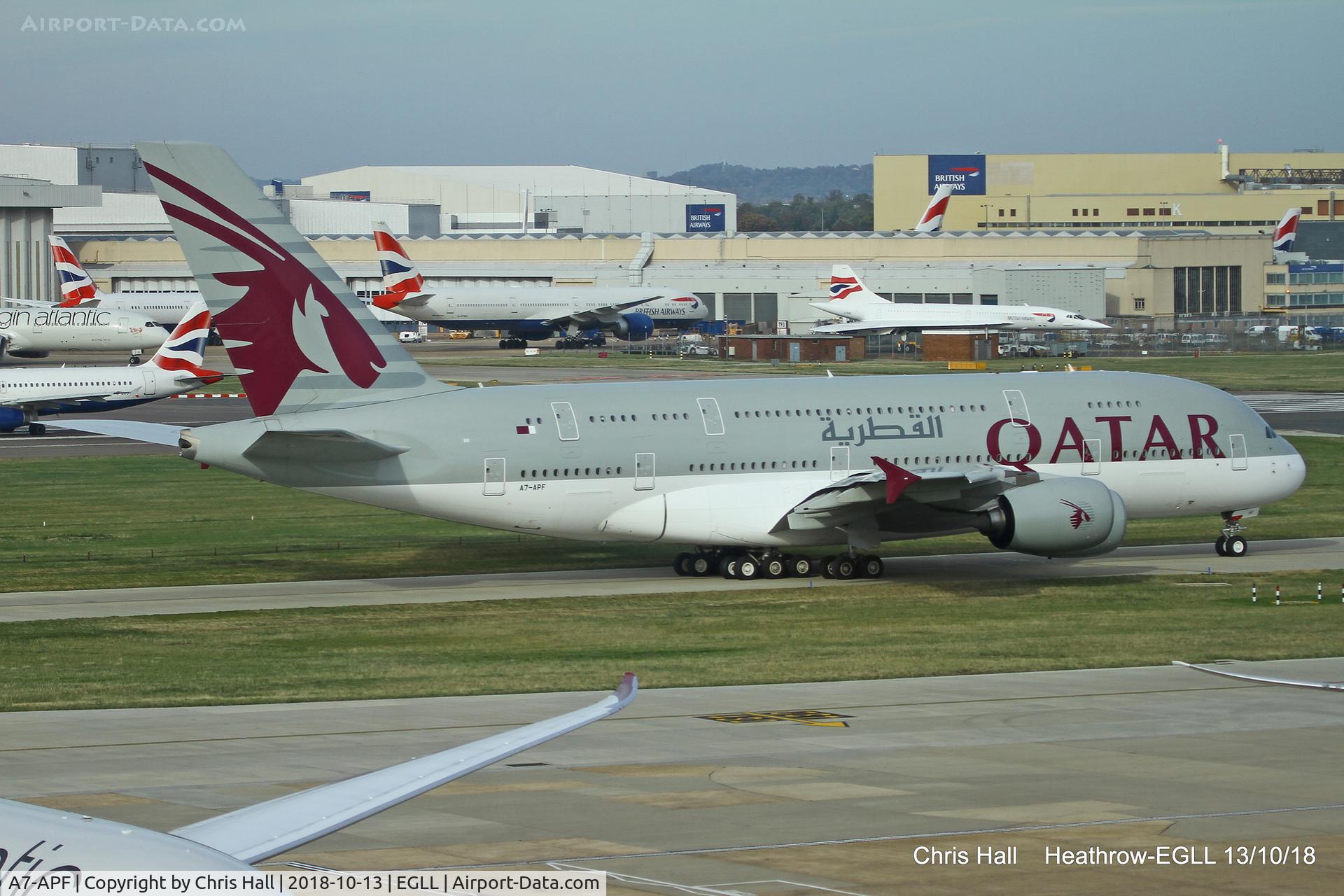 A7-APF, 2015 Airbus A380-861 C/N 0189, Heathrow
