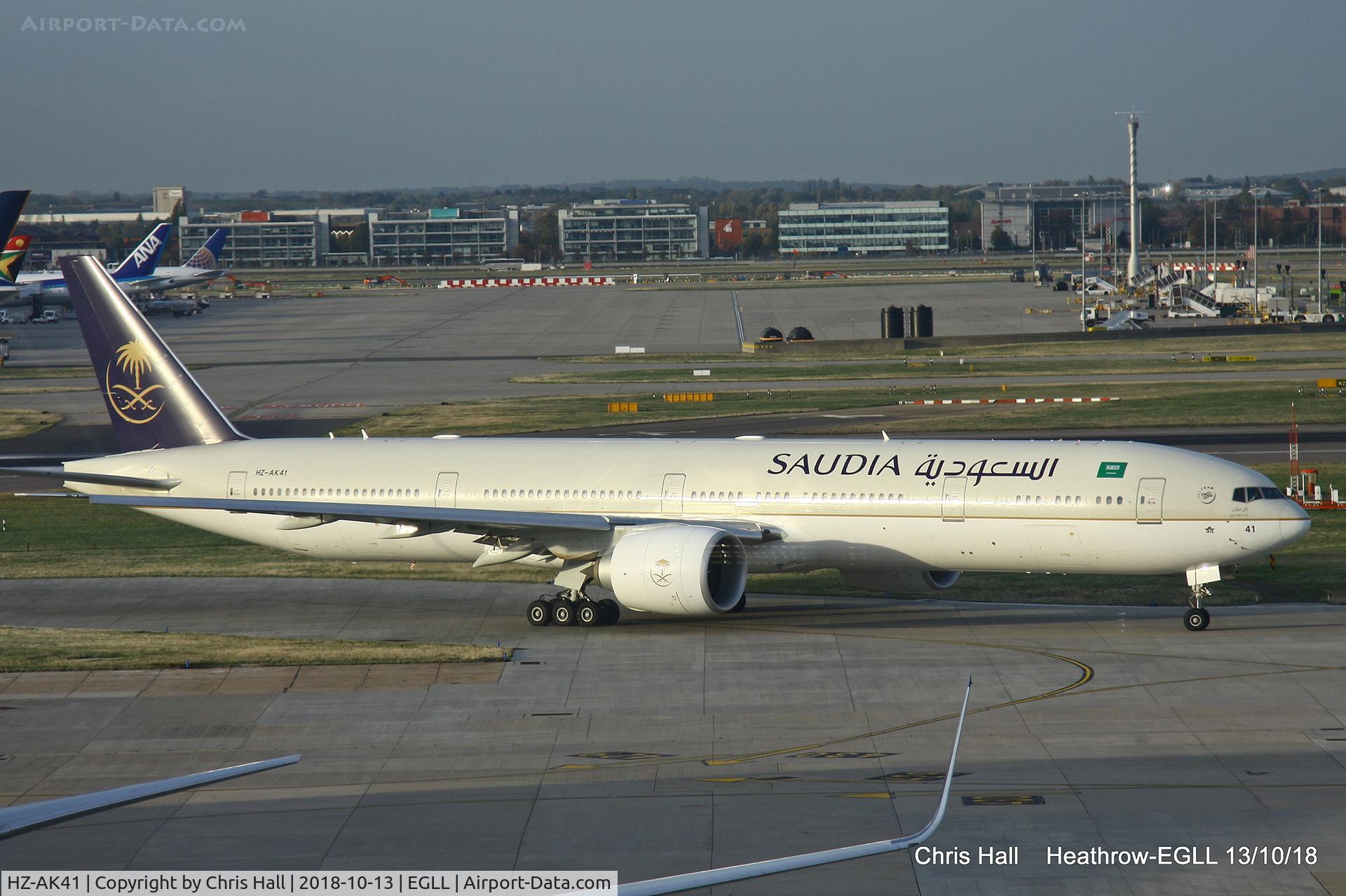 HZ-AK41, 2017 Boeing 777-368/ER C/N 62761, Heathrow