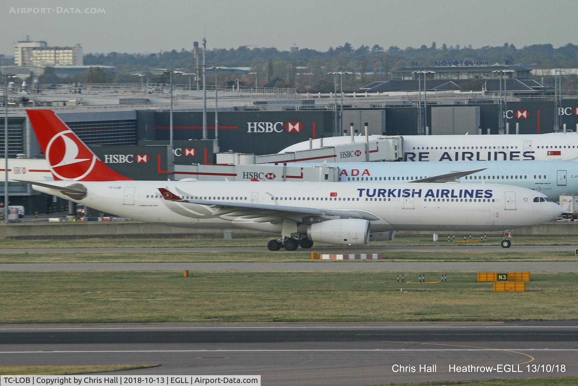TC-LOB, 2013 Airbus A330-343 C/N 1491, Heathrow
