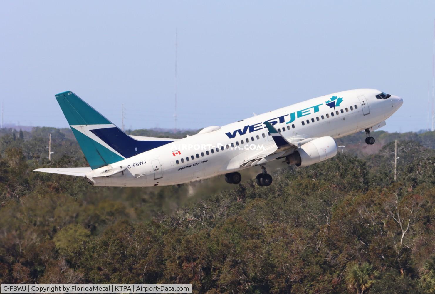 C-FBWJ, 2005 Boeing 737-7CT C/N 32767, WJA 737 zx tpa-yyz
