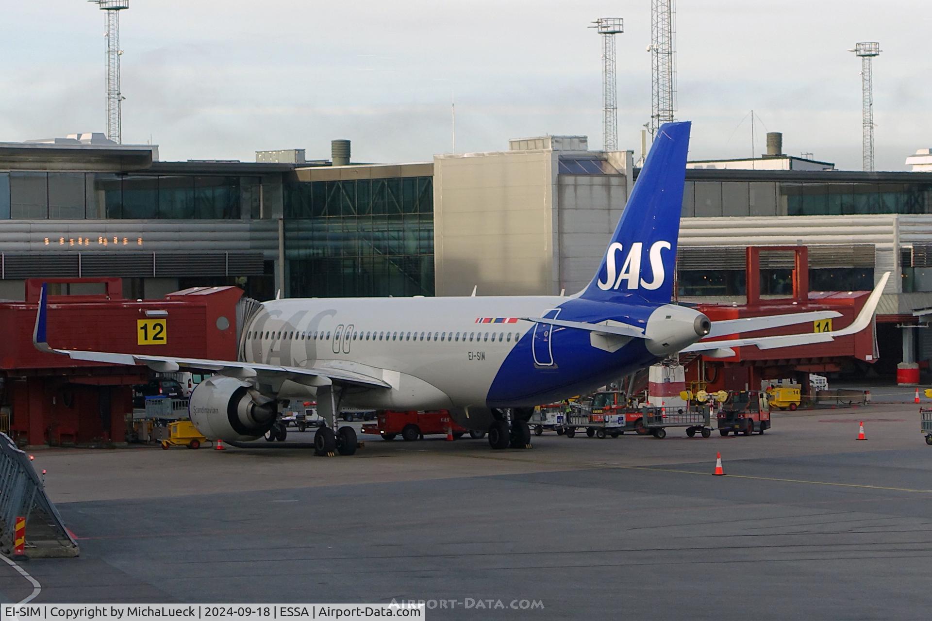 EI-SIM, 2022 Airbus A320-251N C/N 10761, At Arlanda