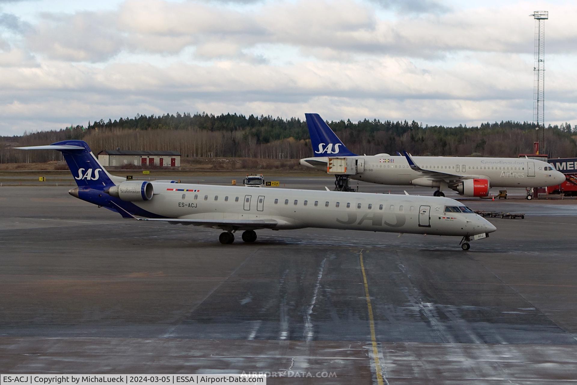 ES-ACJ, 2010 Bombardier CRJ-900LR (CL-600-2D24) C/N 15250, At Arlanda