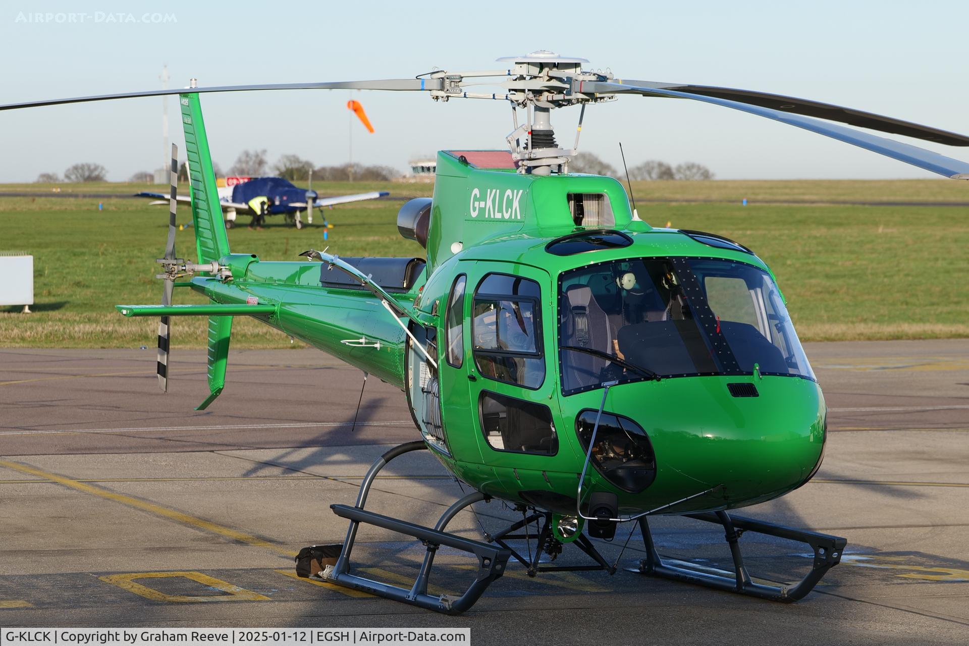 G-KLCK, 2024 Airbus Helicopters AS 350B3 C/N 9658, Parked at Norwich.