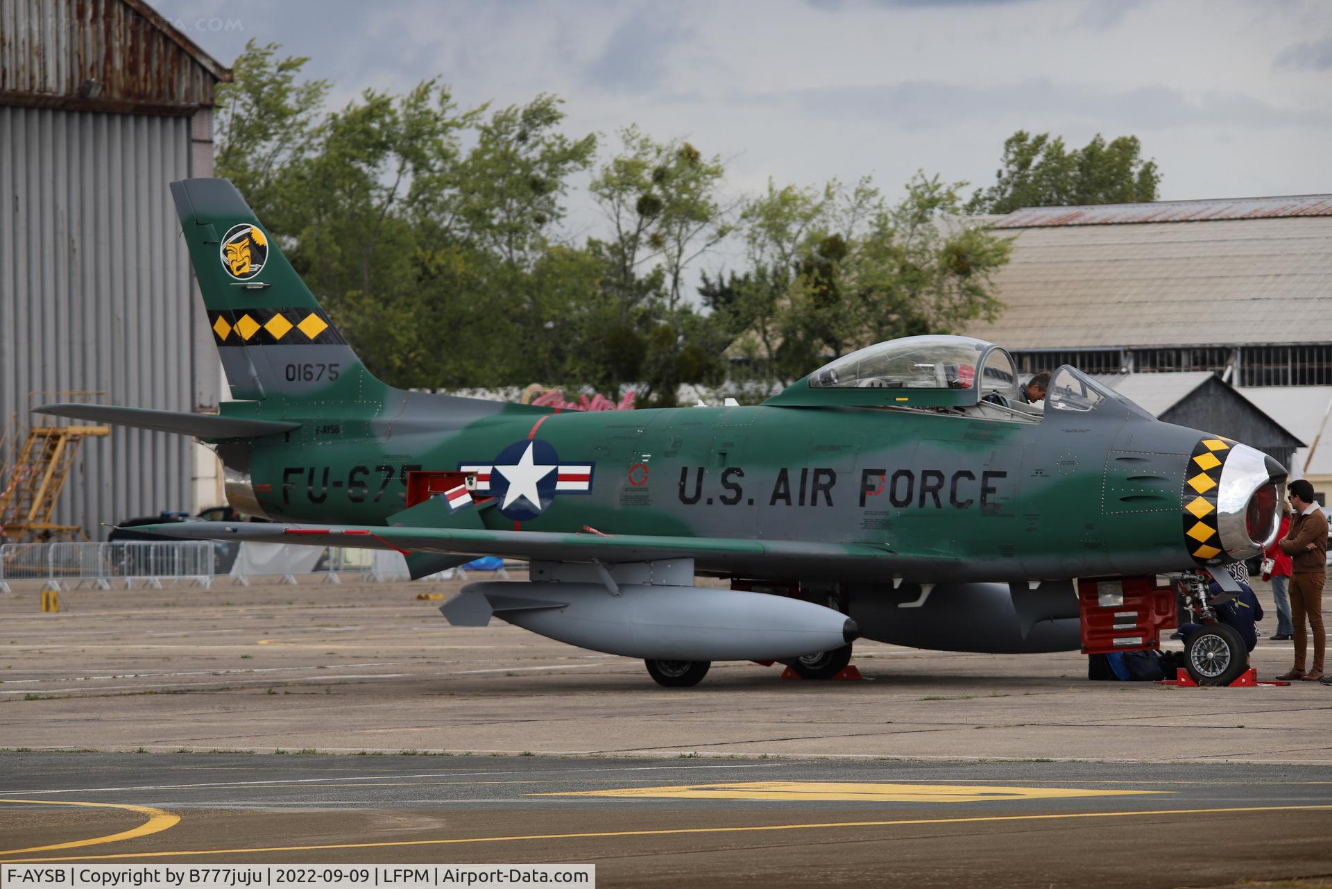 F-AYSB, 1958 Canadair CL-13B Sabre 6 C/N S6-1675, during Air Legend 2022