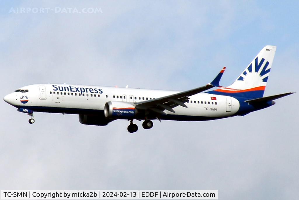 TC-SMN, 2023 Boeing 737-8 MAX C/N 61338, Landing