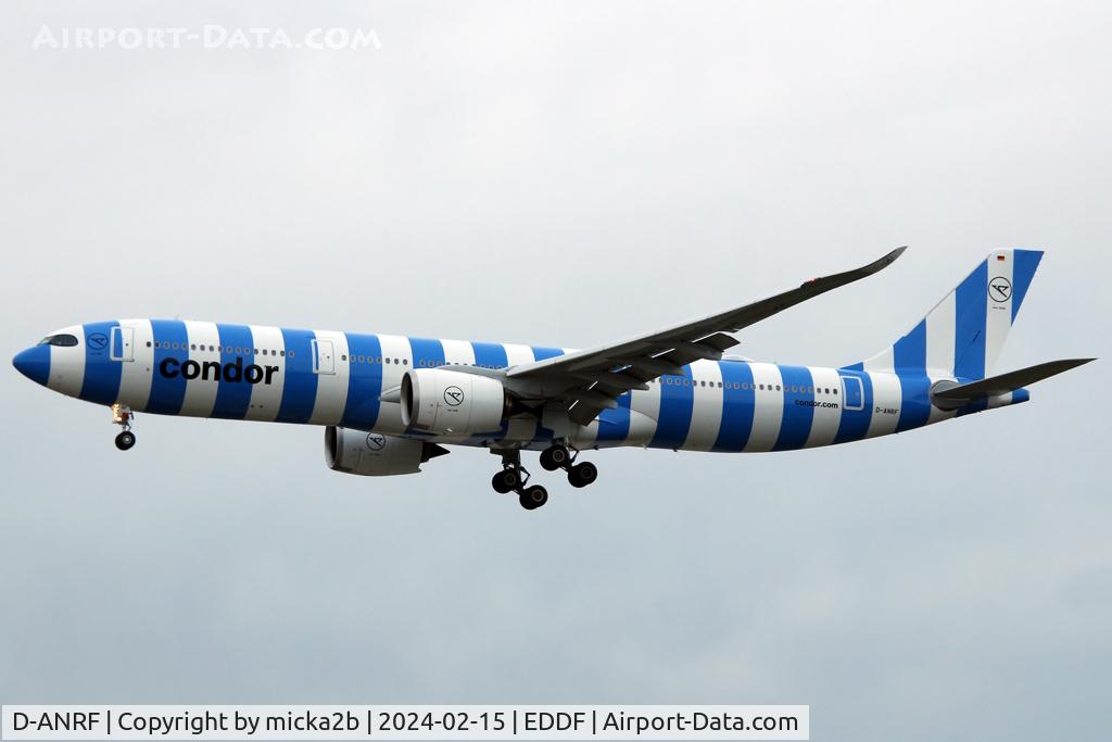 D-ANRF, 2023 Airbus A330-941N C/N 1961, Landing