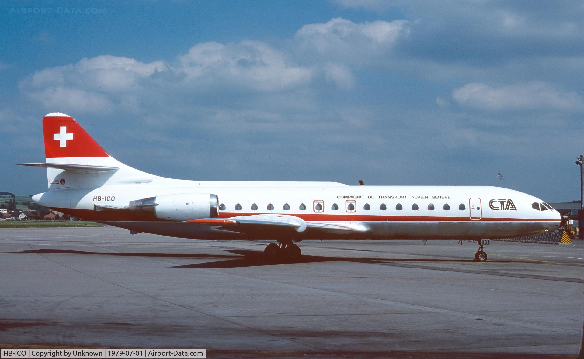 HB-ICO, 1969 Sud Aviation SE-210 Caravelle 10B1R C/N 255, Unknown 7.1979
