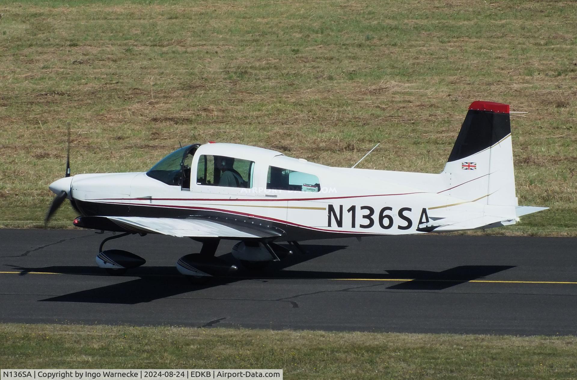 N136SA, 1993 American General AG-5B Tiger C/N 10164, Grumman American (American General) AG-5B Tiger (AA-5B) at the 2024 Grumman Fly-in at Bonn-Hangelar airfield