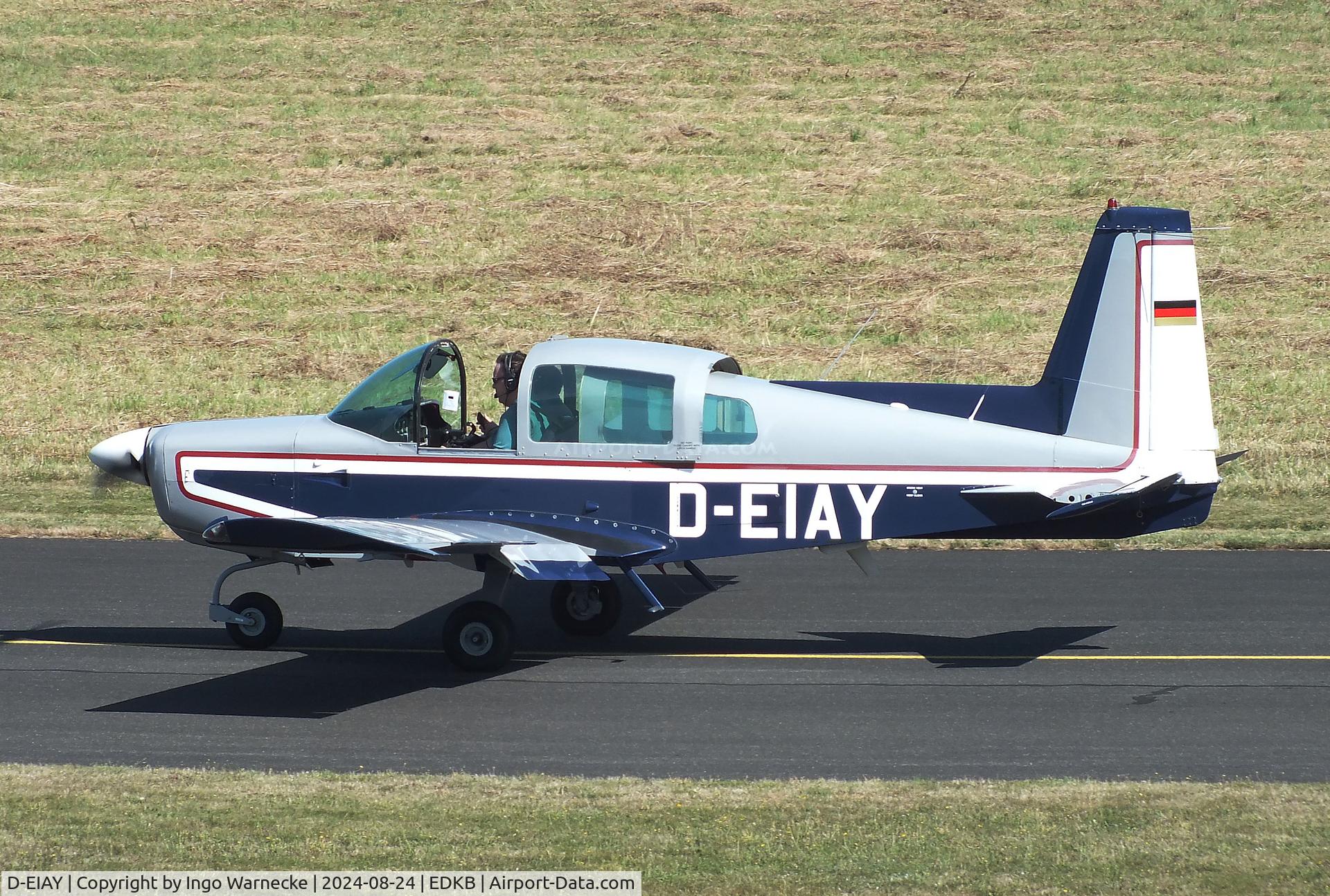 D-EIAY, 1973 Grumman American AA-5 Traveler C/N AA5-0423, Grumman American AA-5 Traveler at the 2024 Grumman Fly-in at Bonn-Hangelar airfield
