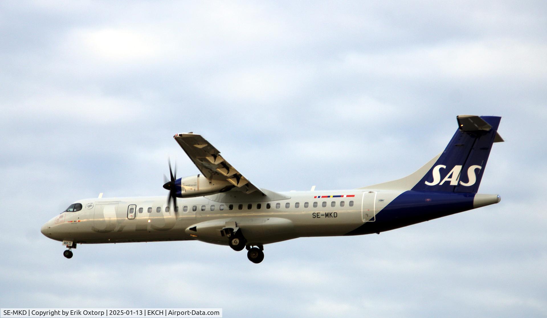 SE-MKD, 2016 ATR 72-600 C/N 1331, SE-MKD now in SAS c/s.Operated by Braathens Regional.