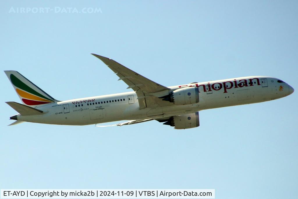 ET-AYD, 2023 Boeing 787-9 Dreamliner C/N 65099, Take off