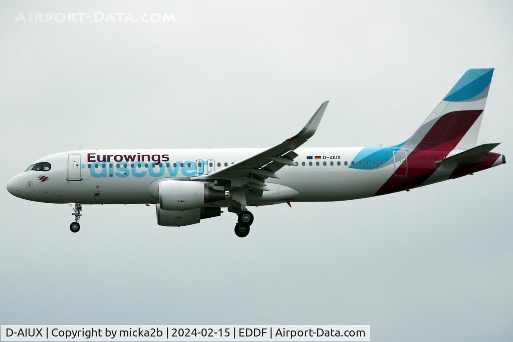 D-AIUX, 2016 Airbus A320-214 C/N 7256, Landing