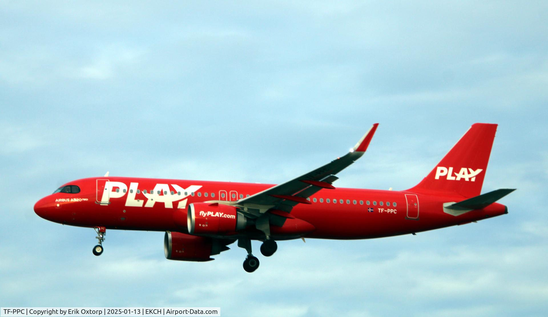 TF-PPC, 2022 Airbus A320-251N C/N 11064, TF-PPC landing rw 22L