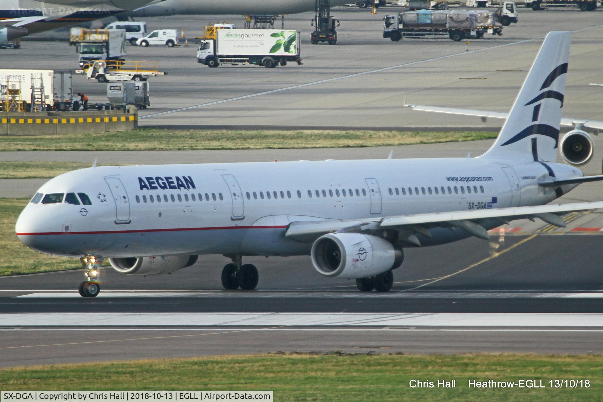 SX-DGA, 2009 Airbus A321-231 C/N 3878, Heathrow