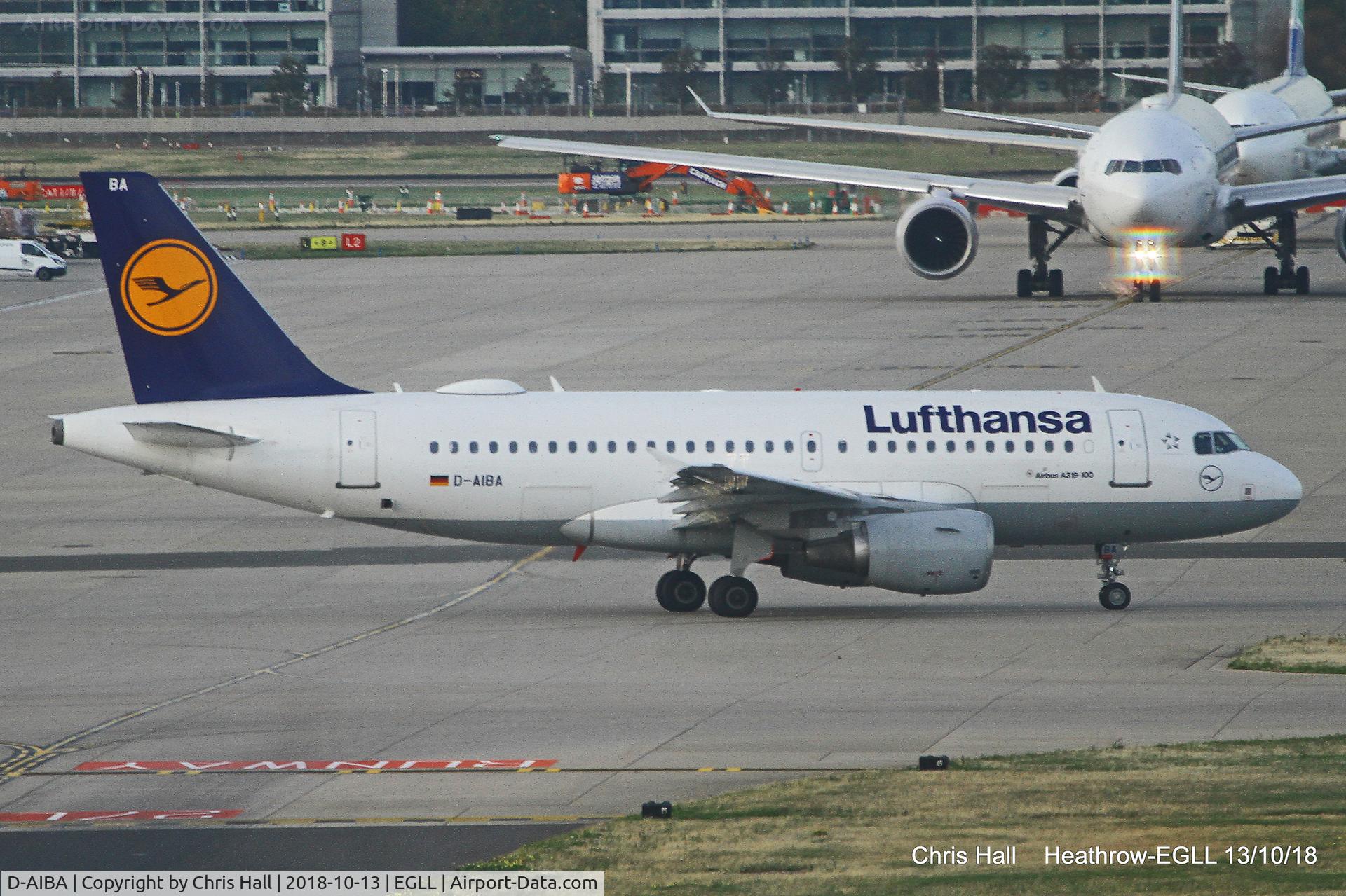 D-AIBA, 2009 Airbus A319-114 C/N 4141, Heathrow