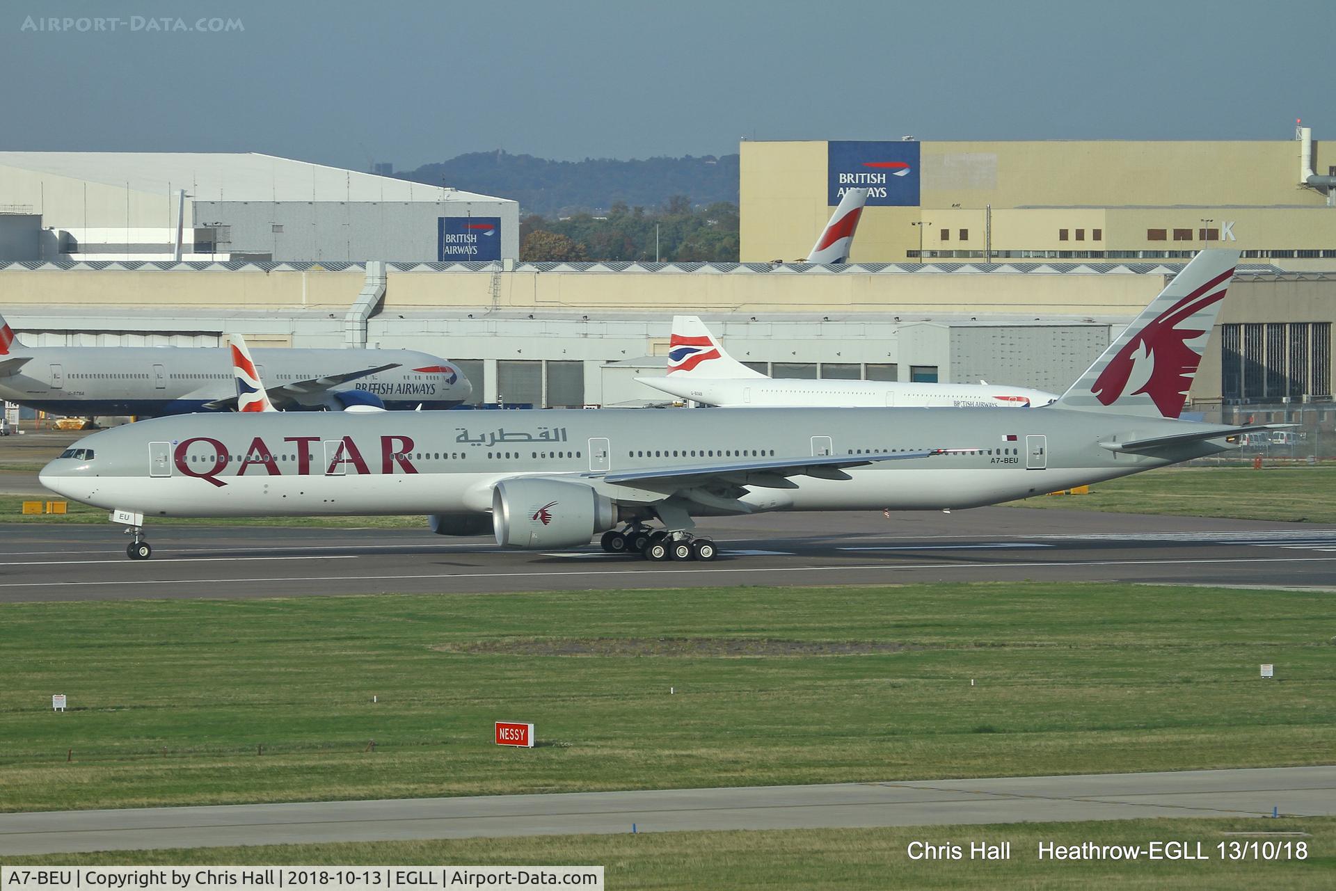 A7-BEU, 2018 Boeing 777-3DZ/ER C/N 65302, Heathrow