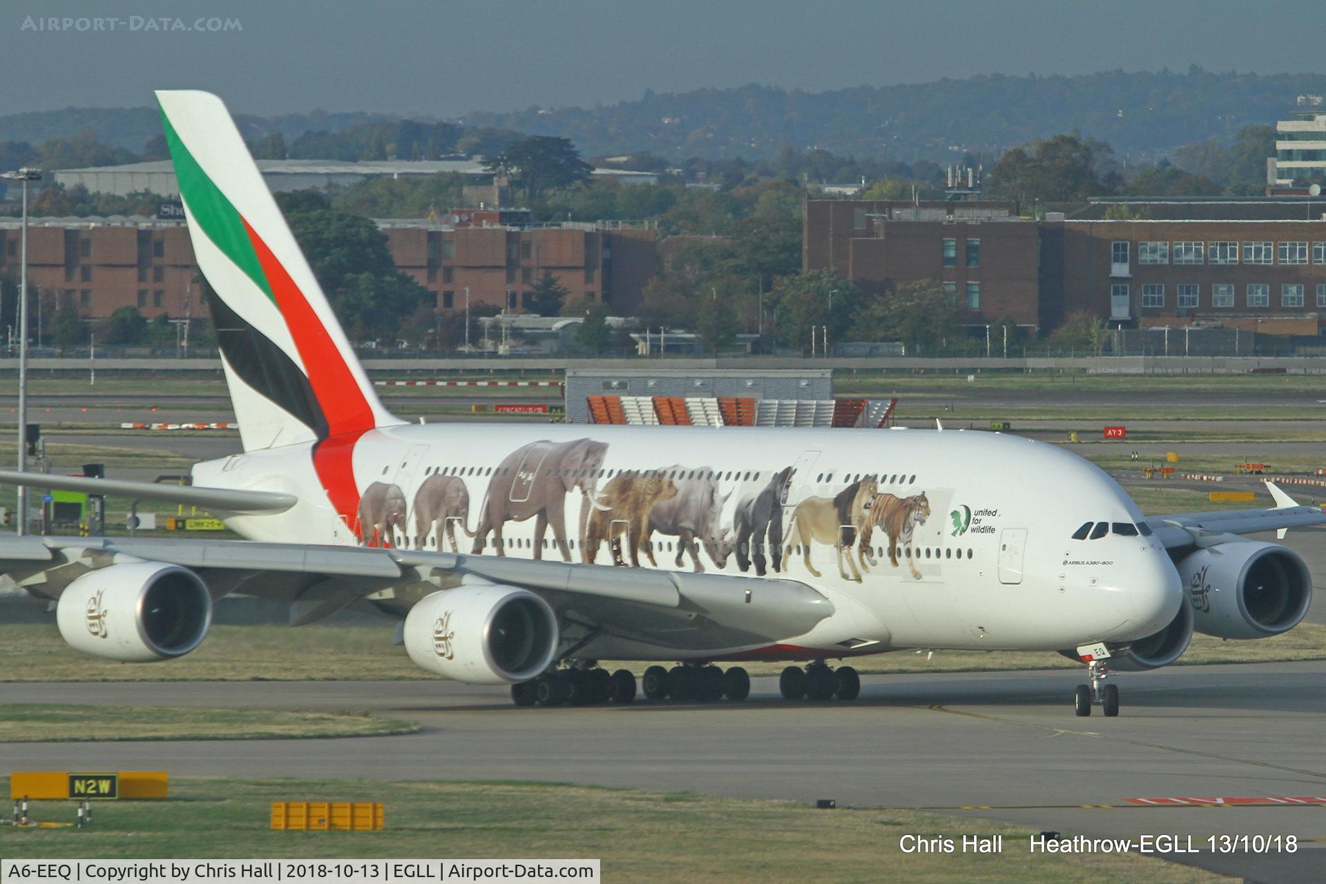 A6-EEQ, 2013 Airbus A380-861 C/N 141, Heathrow