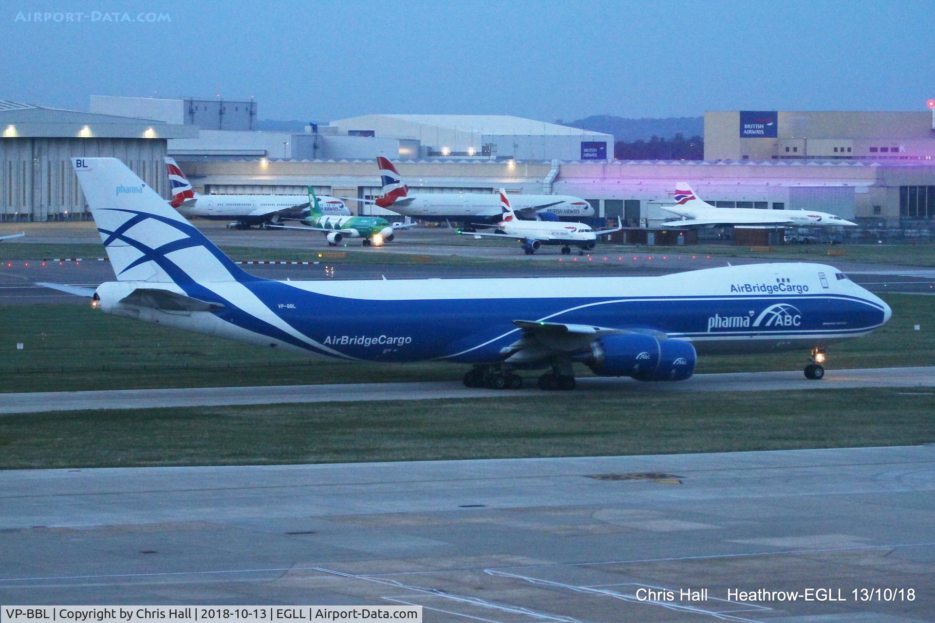 VP-BBL, 2016 Boeing 747-8F C/N 63378, Heathrow