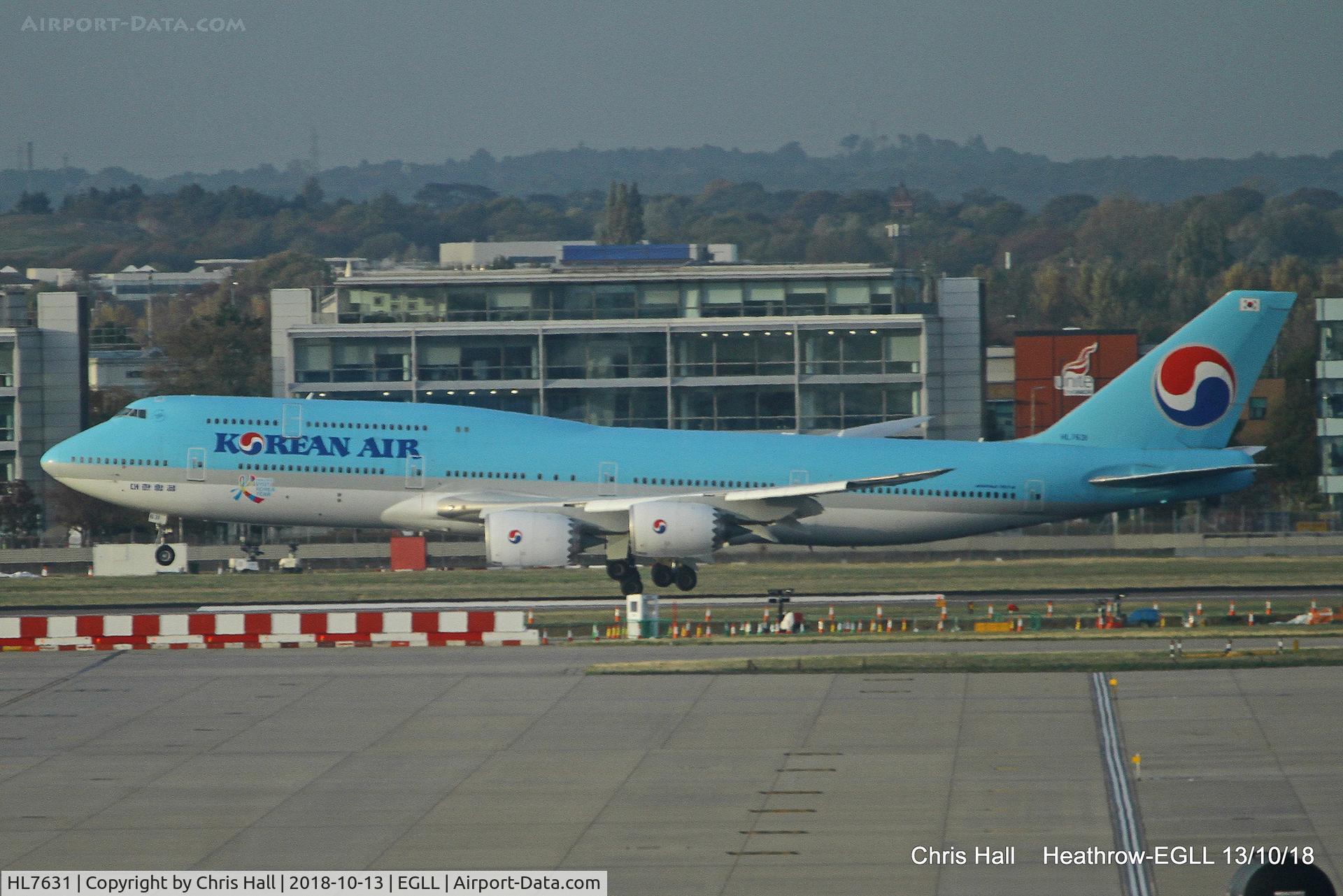 HL7631, 2015 Boeing 747-8B5 C/N 40906, Heathrow