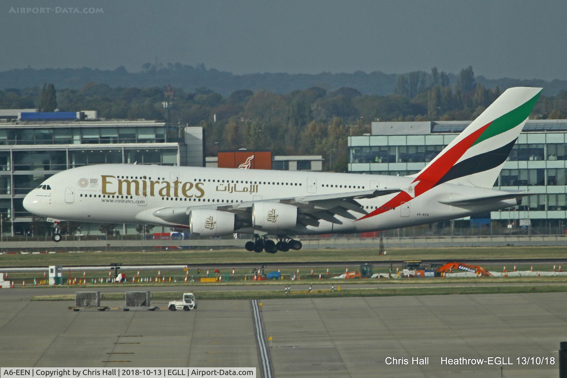 A6-EEN, 2013 Airbus A380-861 C/N 135, Heathrow