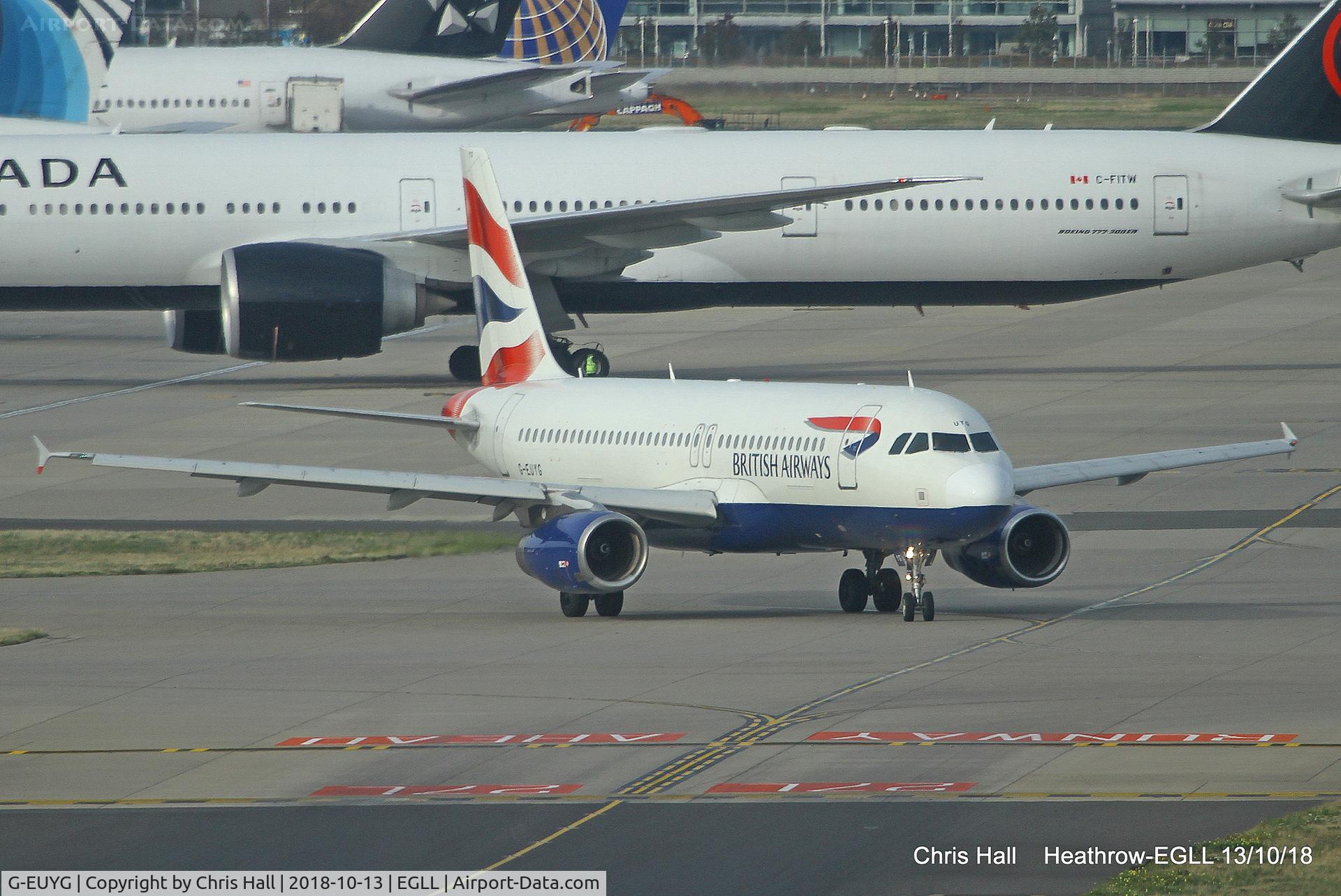 G-EUYG, 2010 Airbus A320-232 C/N 4238, Heathrow