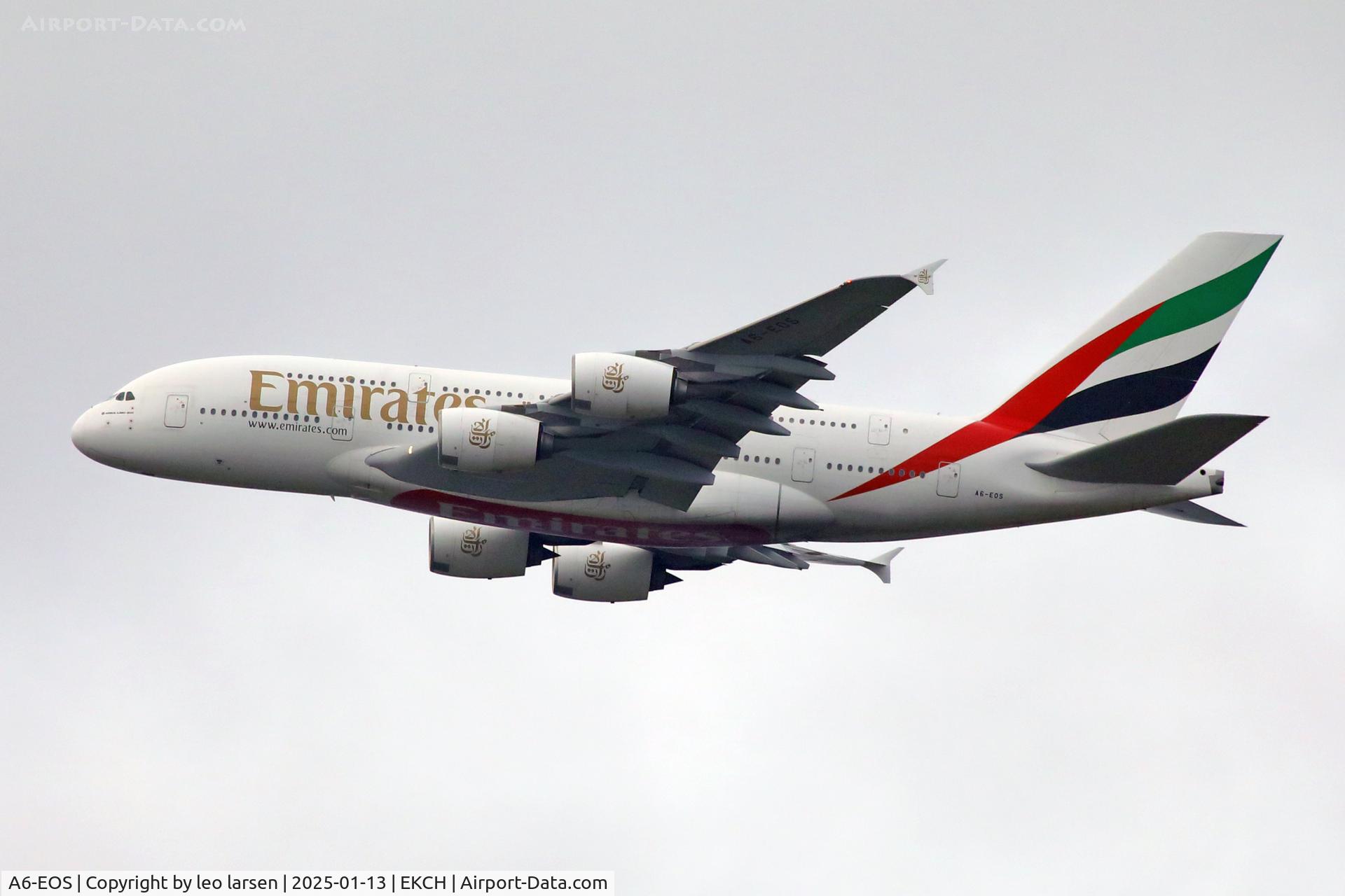 A6-EOS, 2015 Airbus A380-861 C/N 203, Copenhagen 13.1.2025