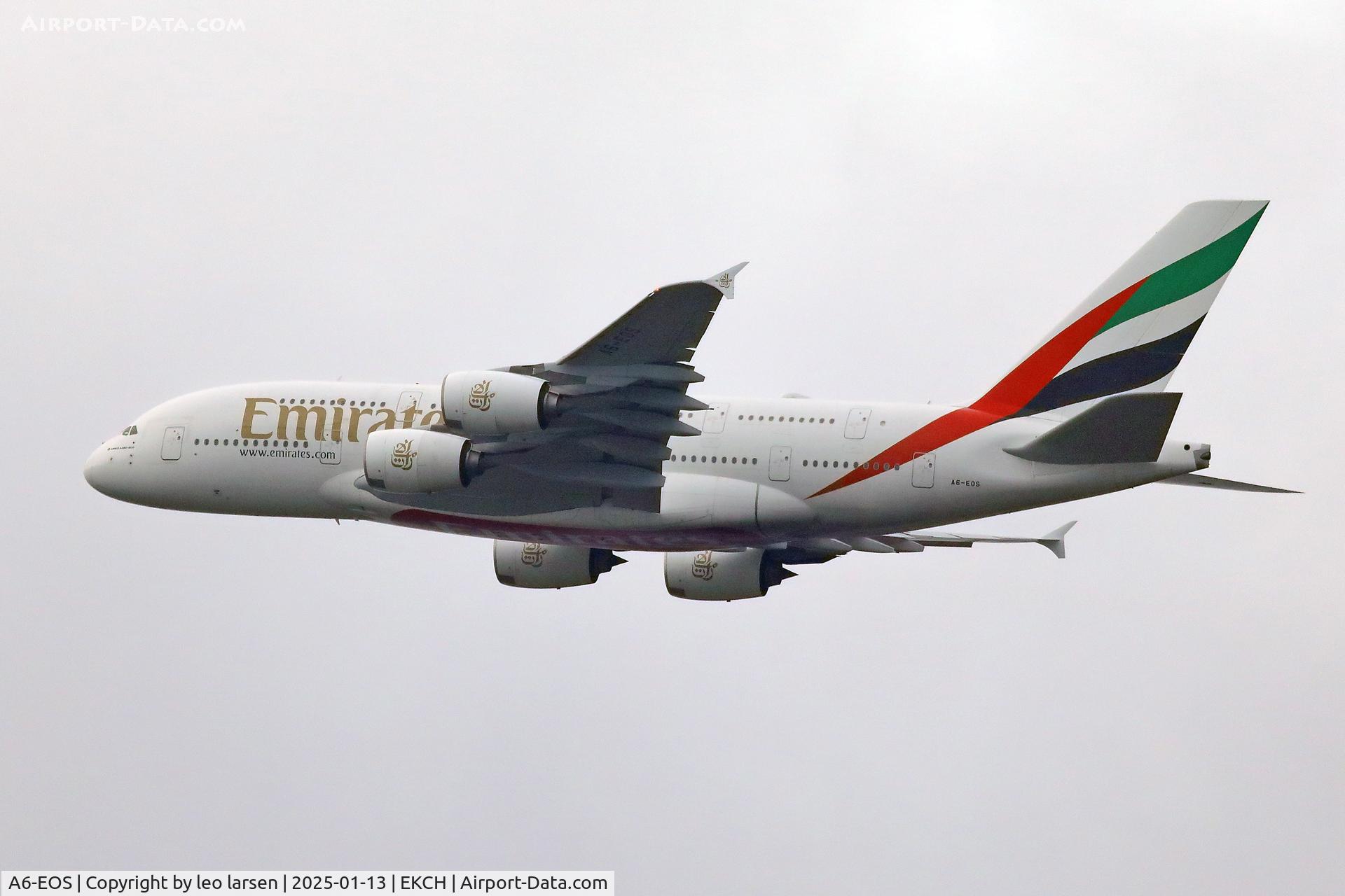 A6-EOS, 2015 Airbus A380-861 C/N 203, Copenhagen 13.1.2025