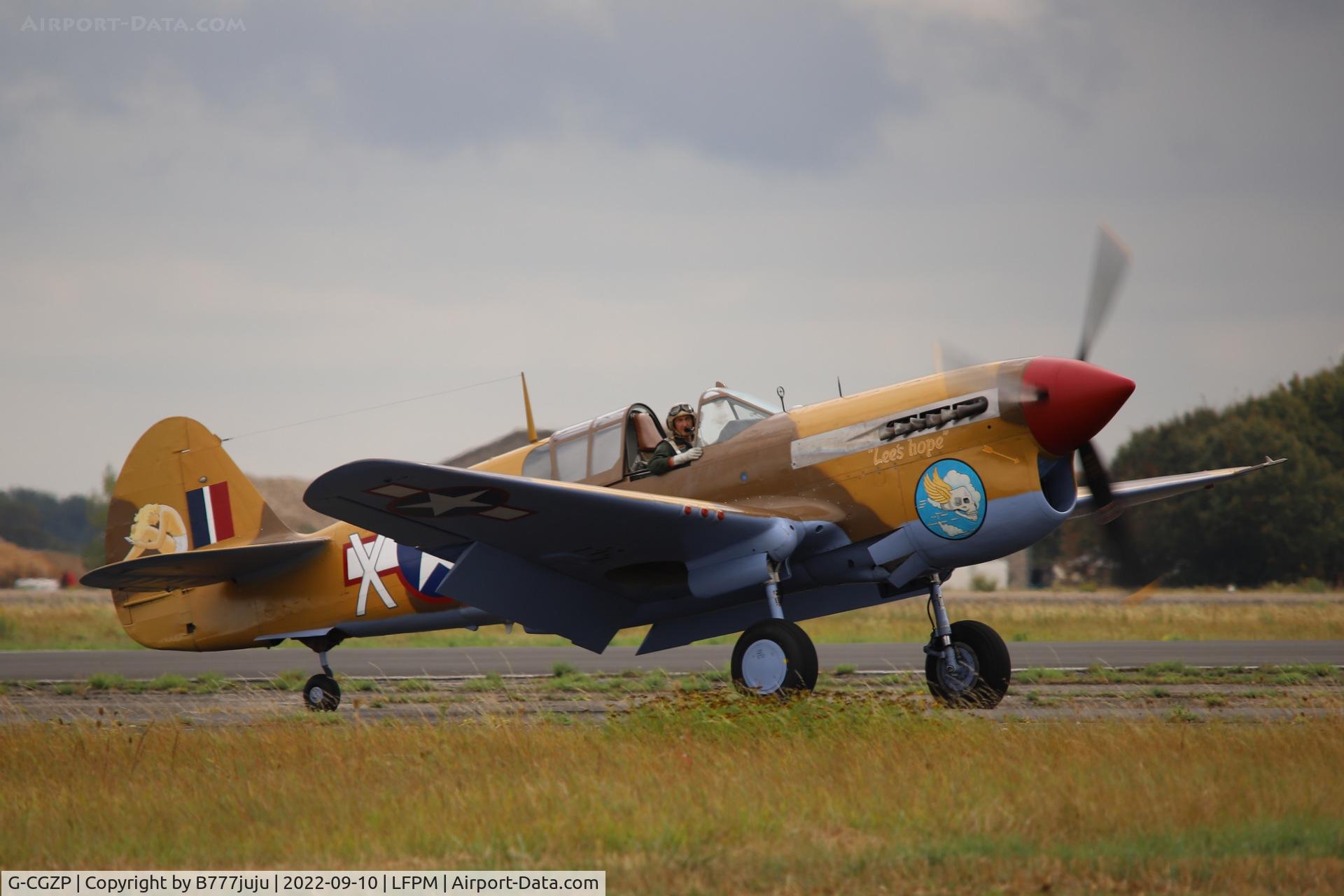 G-CGZP, 1942 Curtiss P-40F Warhawk C/N 19503, at Air Legend 2022