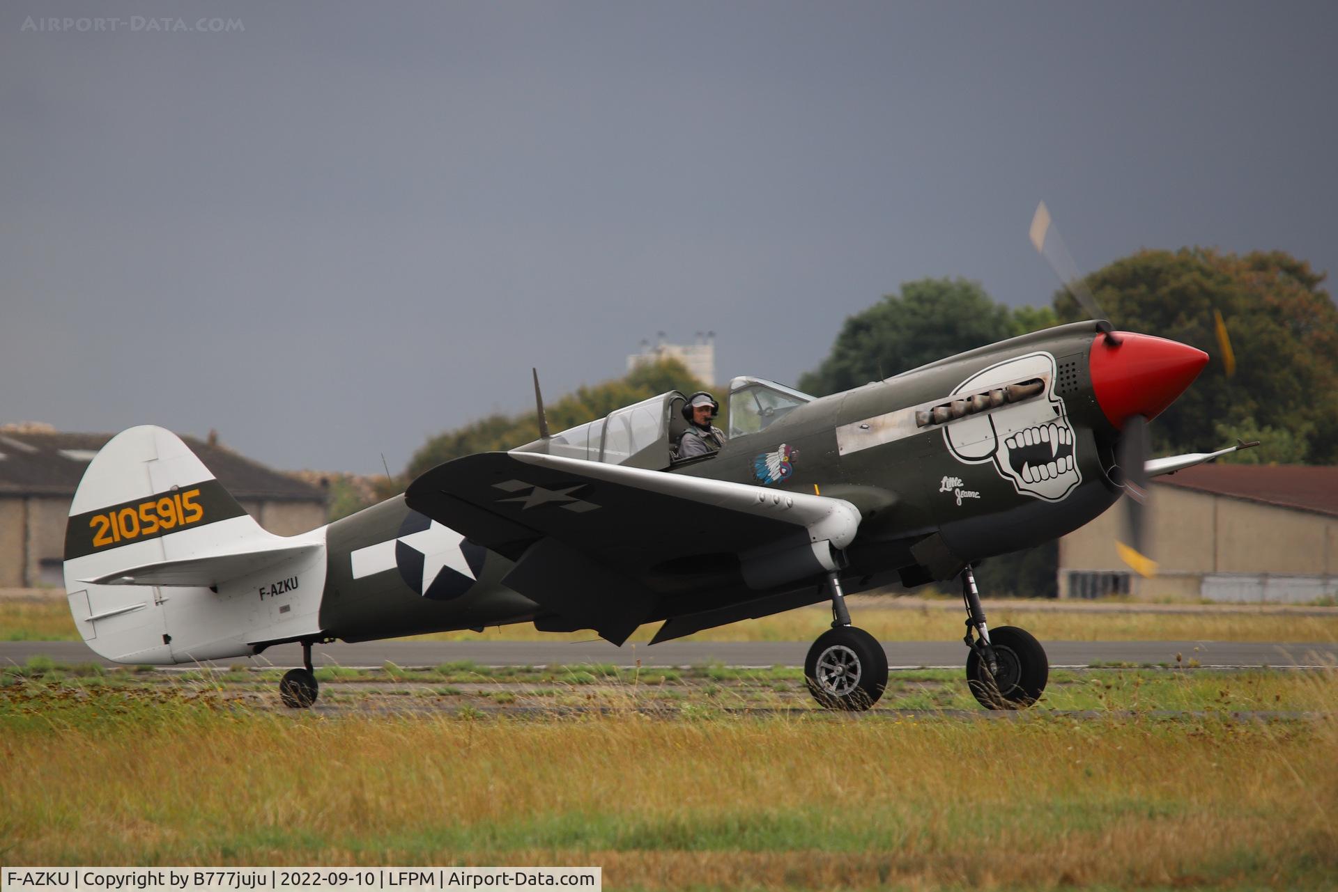 F-AZKU, 1942 Curtiss P-40N Warhawk C/N 29677, at Air Legend 2022