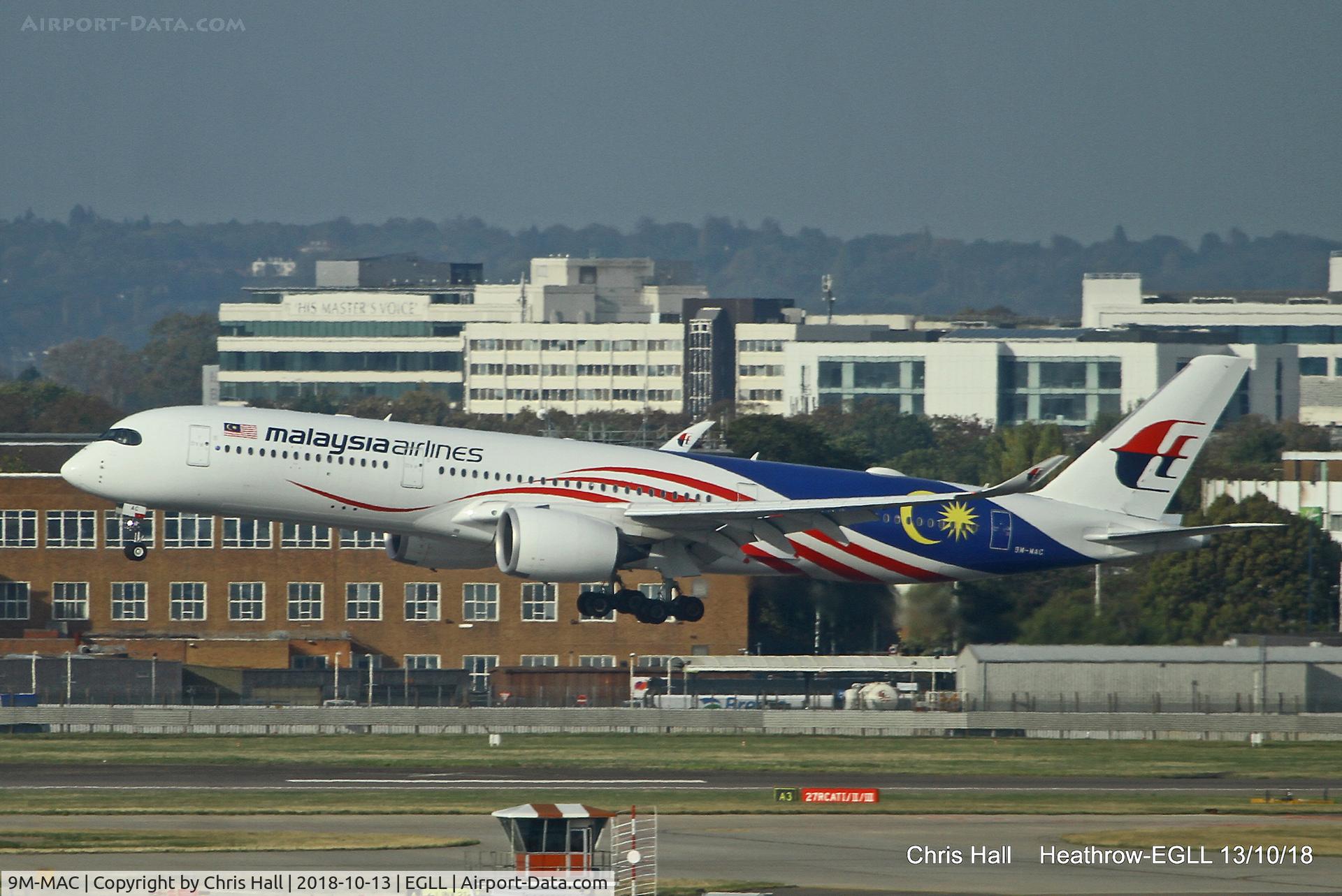 9M-MAC, 2017 Airbus A350-941 C/N 165, Heathrow