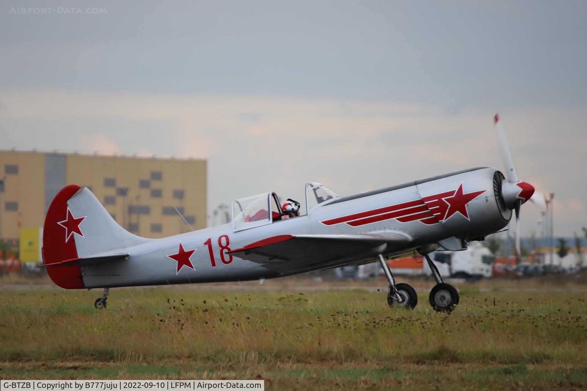 G-BTZB, 1980 Yakovlev Yak-50 C/N 801810, at Air Legend 2022