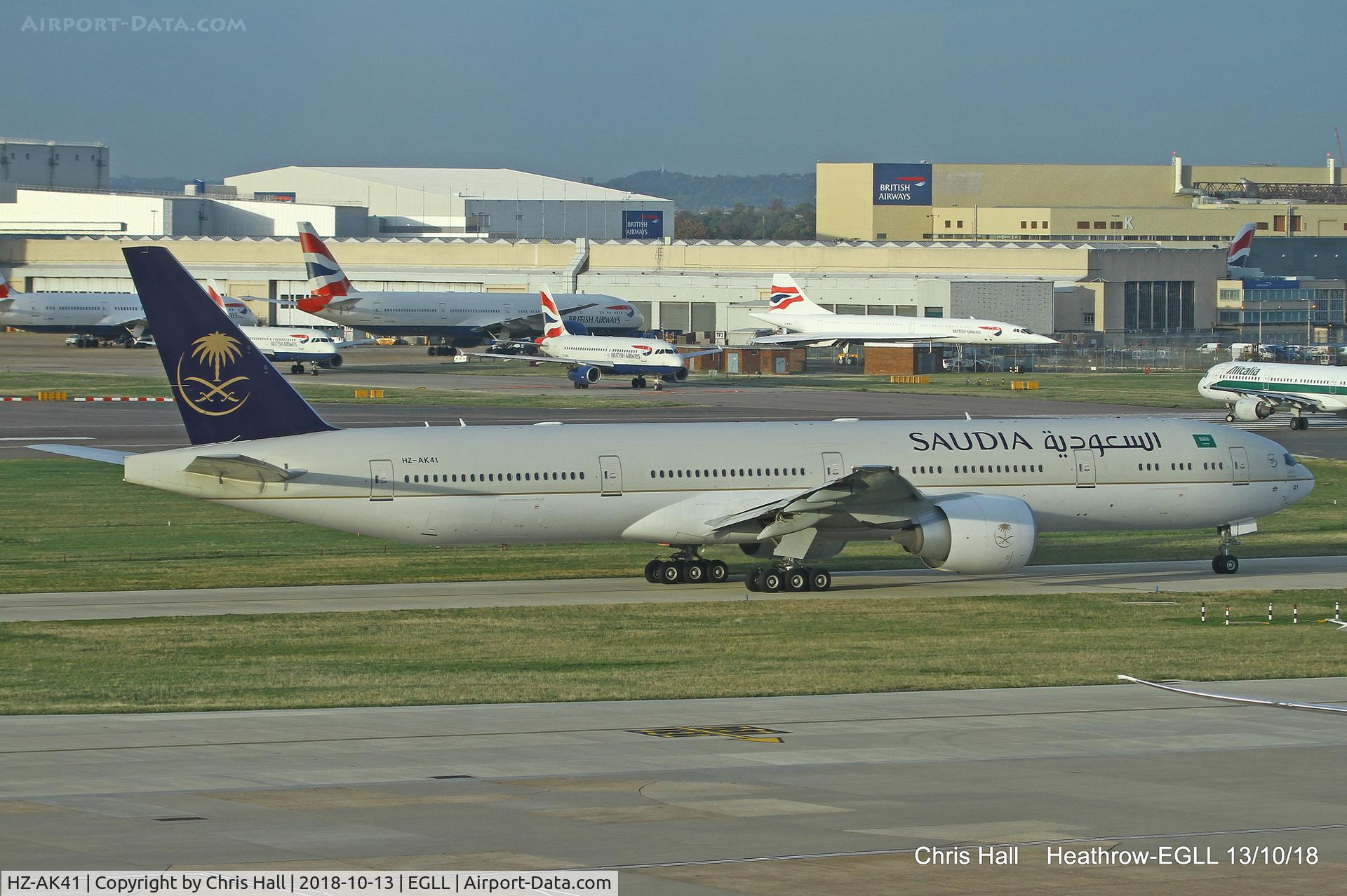 HZ-AK41, 2017 Boeing 777-368/ER C/N 62761, Heathrow