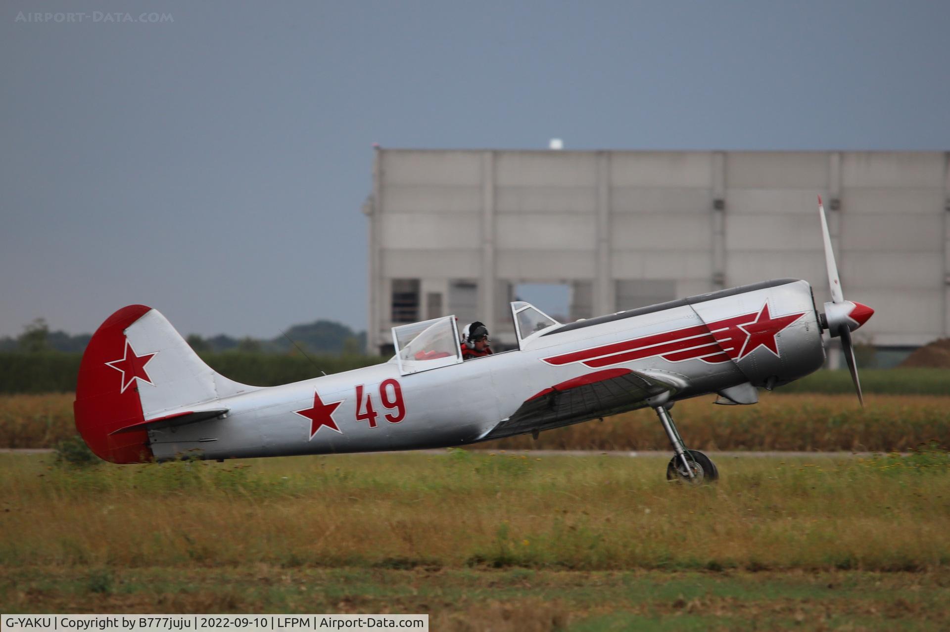 G-YAKU, 1982 Yakovlev Yak-50 C/N 822305, at Air Legend 2022