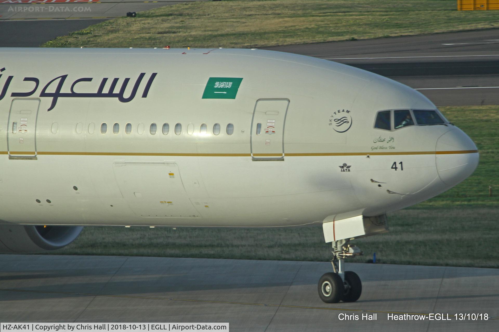 HZ-AK41, 2017 Boeing 777-368/ER C/N 62761, Heathrow