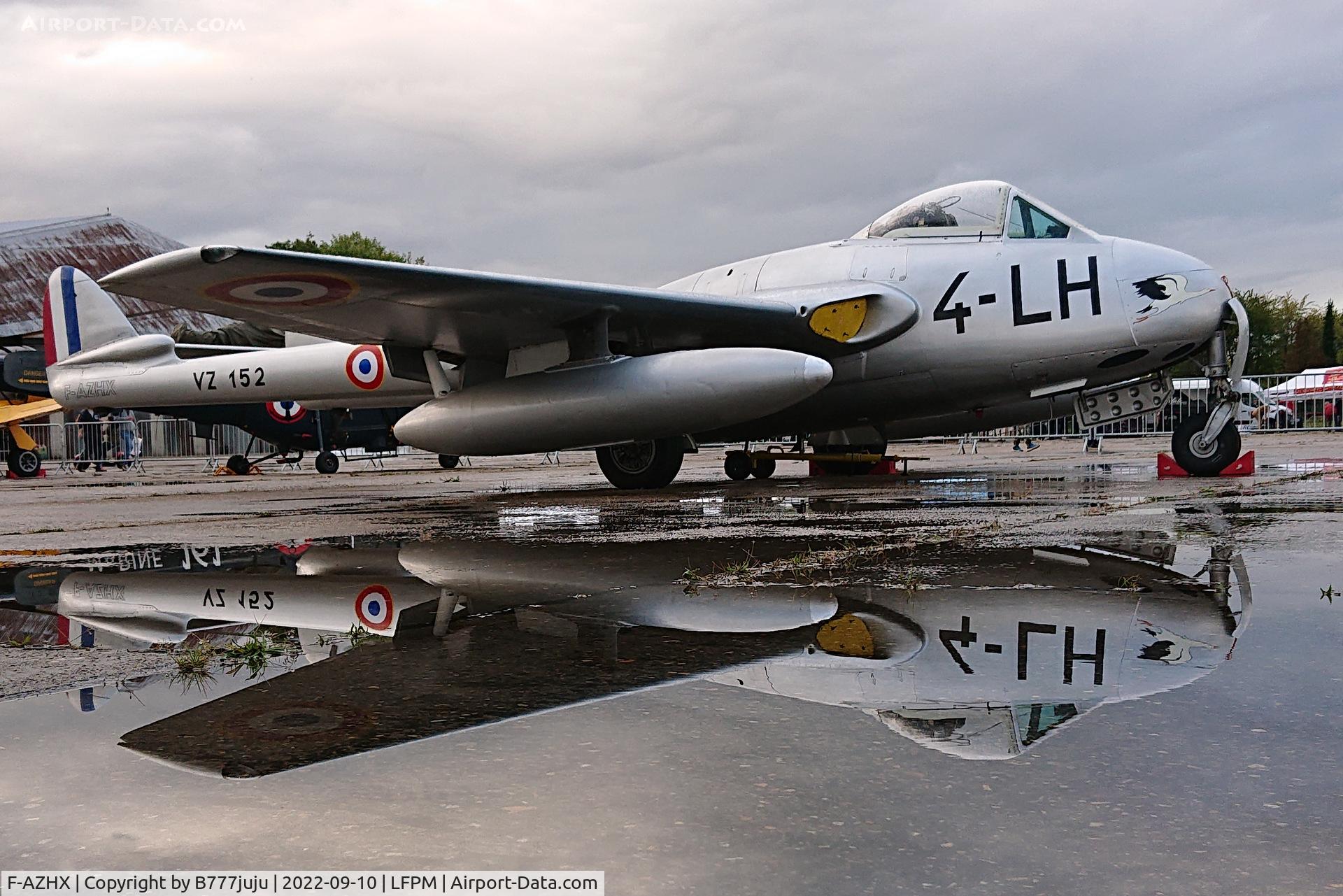 F-AZHX, De Havilland (FFA) Vampire FB.6 (DH-100) C/N 624, at Air Legend 2022