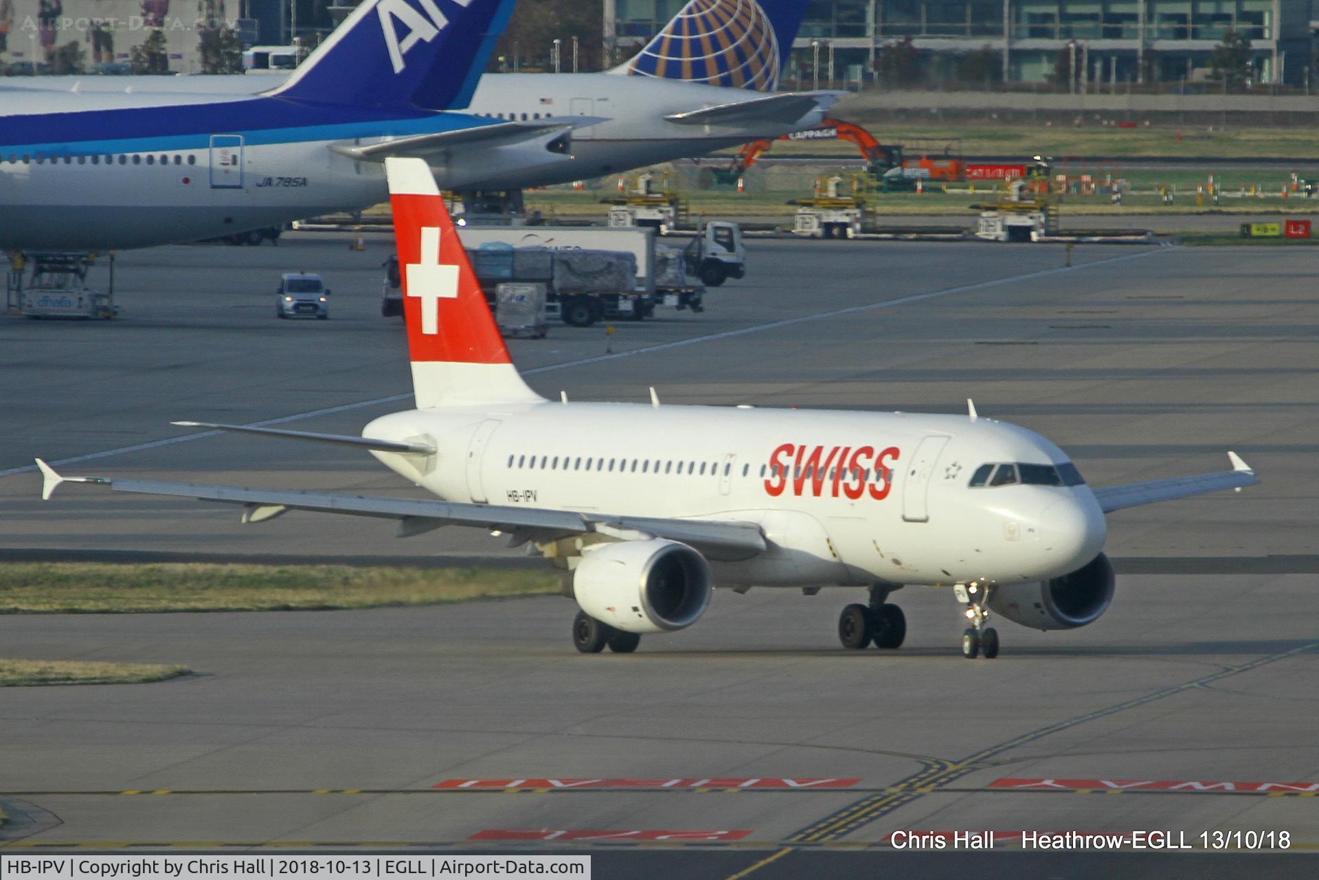 HB-IPV, 1996 Airbus A319-112 C/N 578, Heathrow