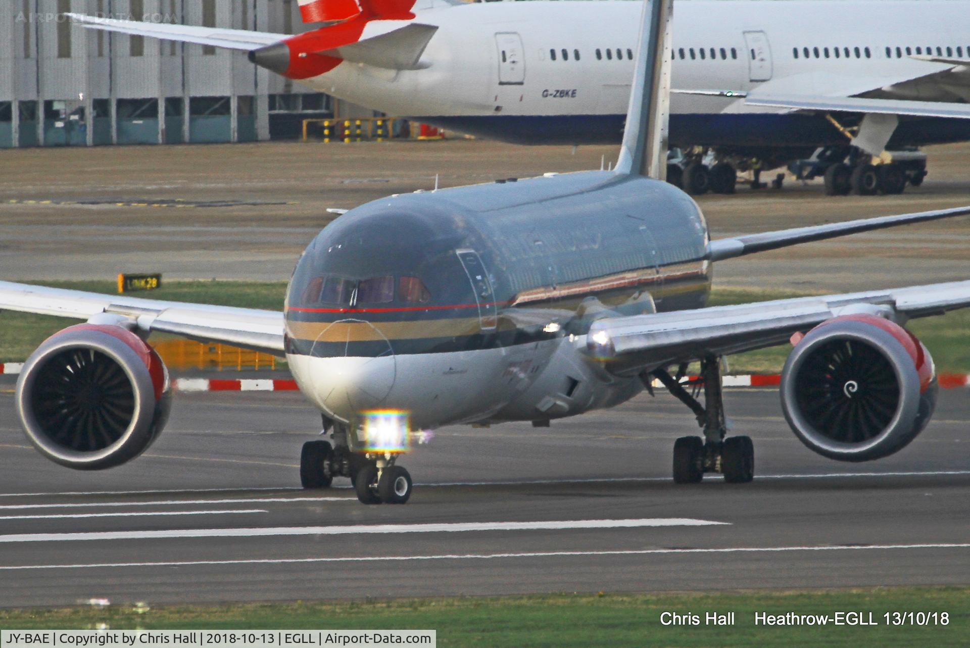 JY-BAE, 2014 Boeing 787-8 Dreamliner Dreamliner C/N 37166, Heathrow
