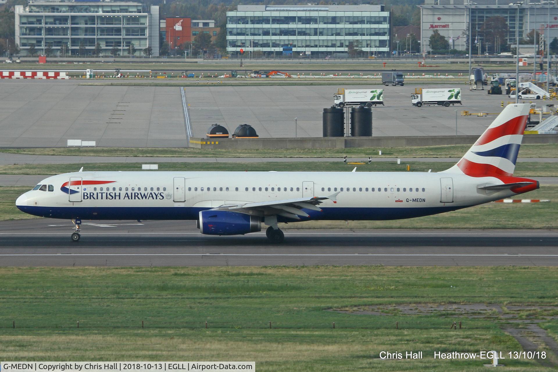G-MEDN, 2008 Airbus A321-231 C/N 3512, Heathrow