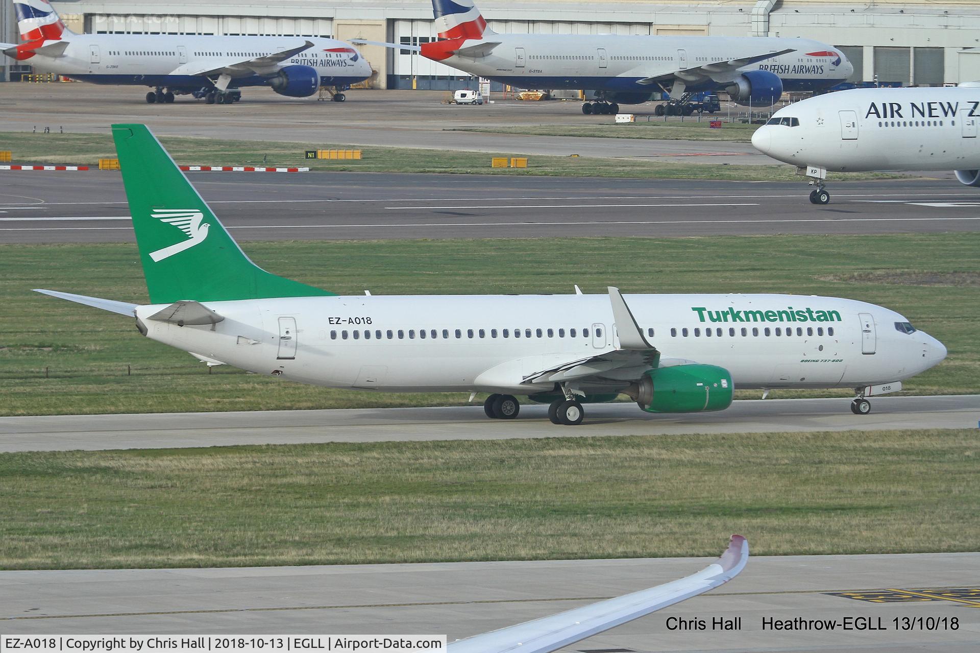 EZ-A018, 2016 Boeing 737-82K C/N 61573, Heathrow