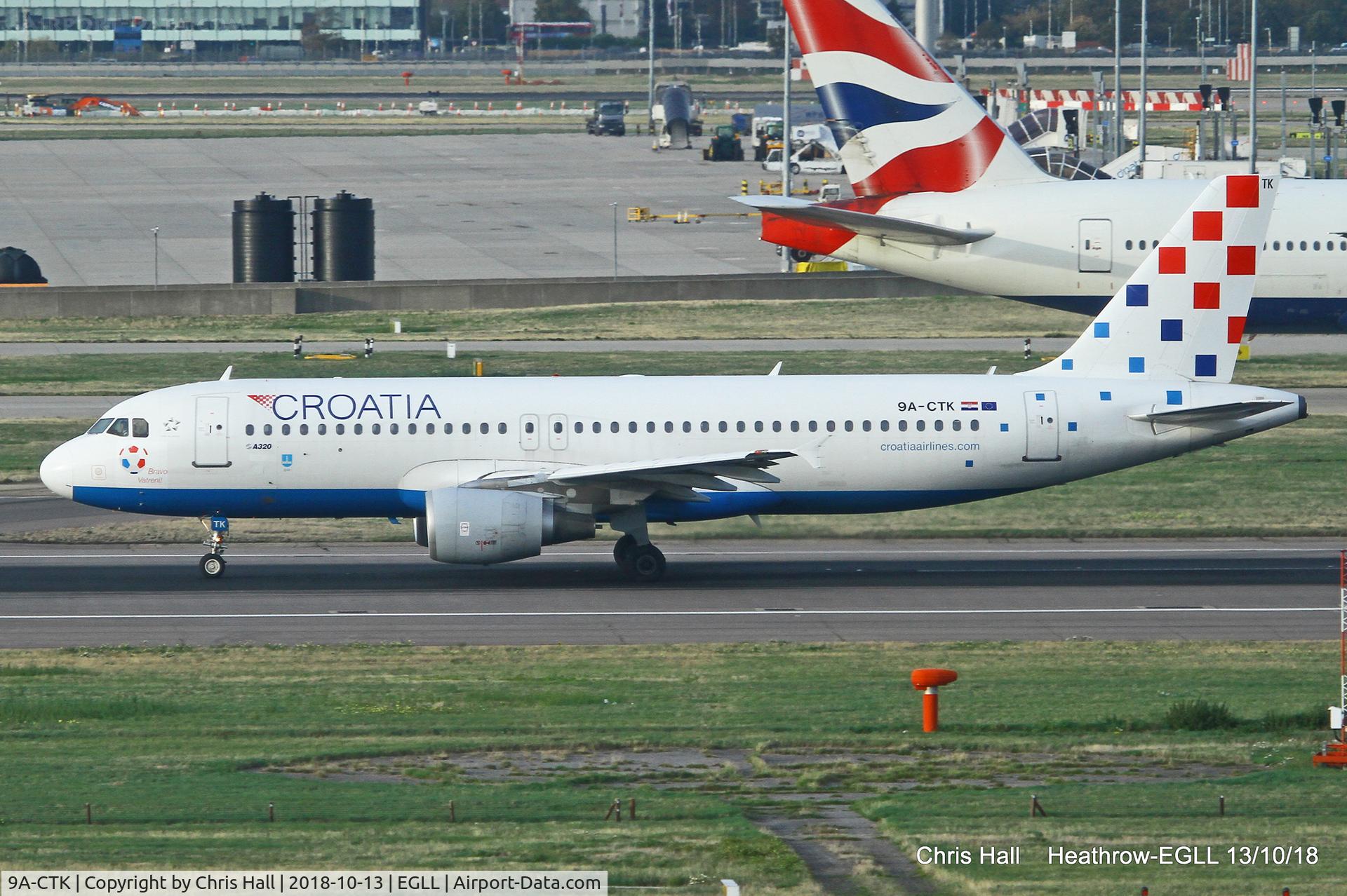 9A-CTK, 2000 Airbus A320-214 C/N 1237, Heathrow