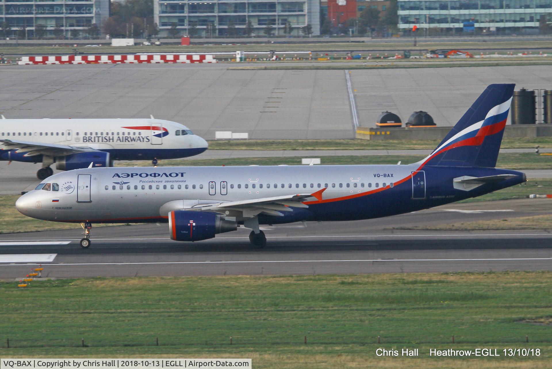 VQ-BAX, 2009 Airbus A320-214 C/N 3778, Heathrow