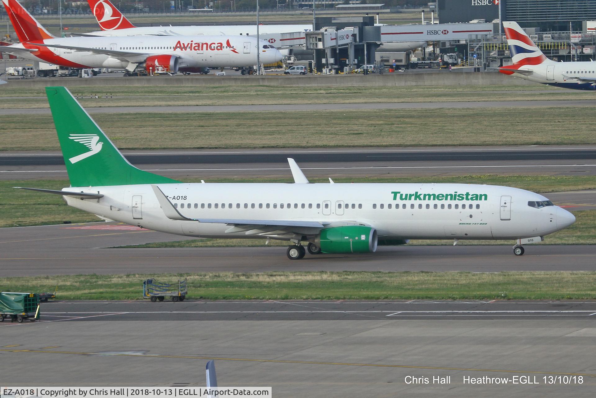 EZ-A018, 2016 Boeing 737-82K C/N 61573, Heathrow