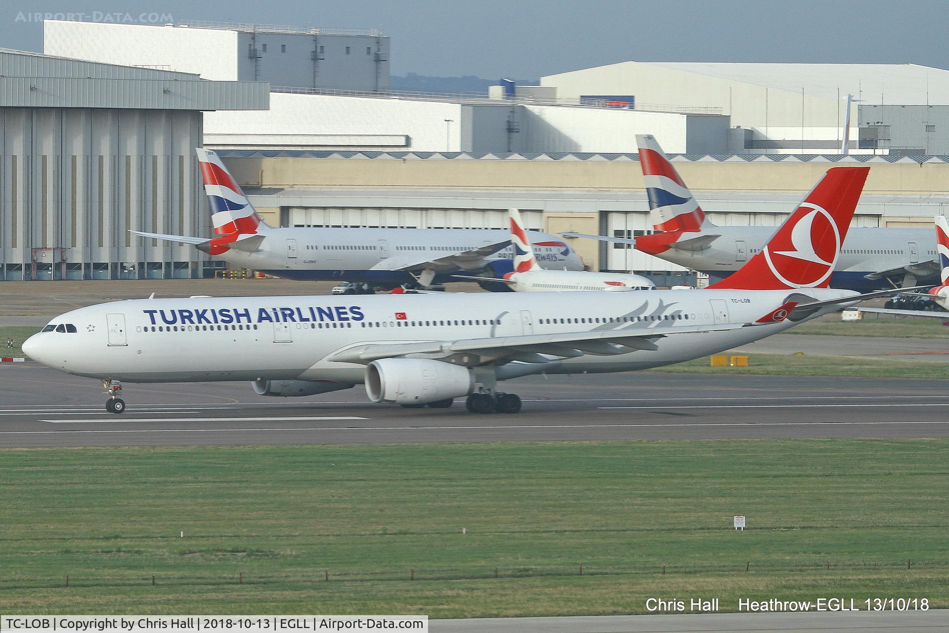 TC-LOB, 2013 Airbus A330-343 C/N 1491, Heathrow