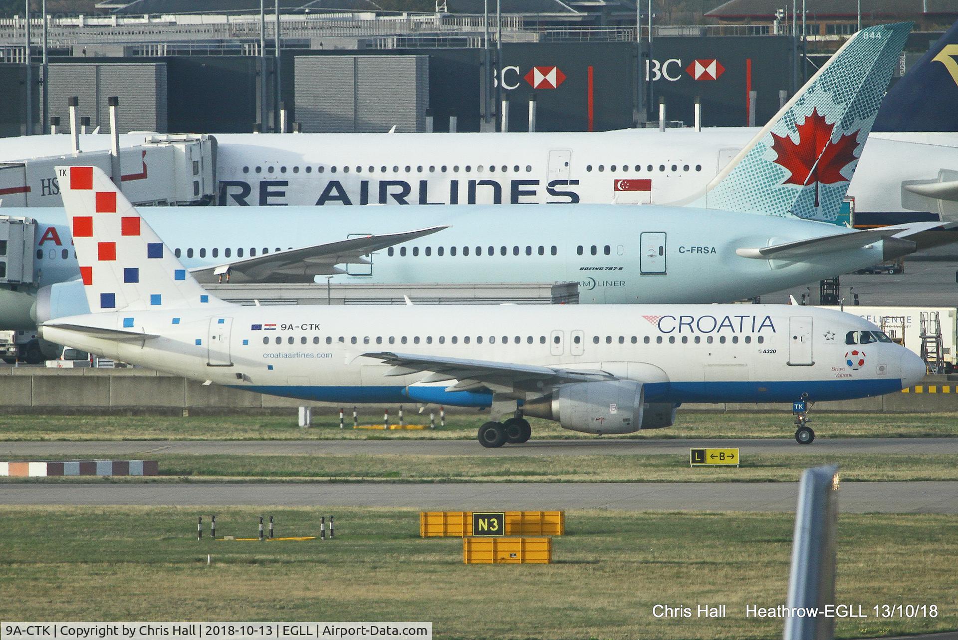 9A-CTK, 2000 Airbus A320-214 C/N 1237, Heathrow