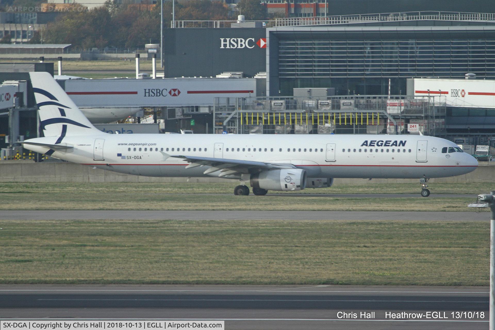 SX-DGA, 2009 Airbus A321-231 C/N 3878, Heathrow