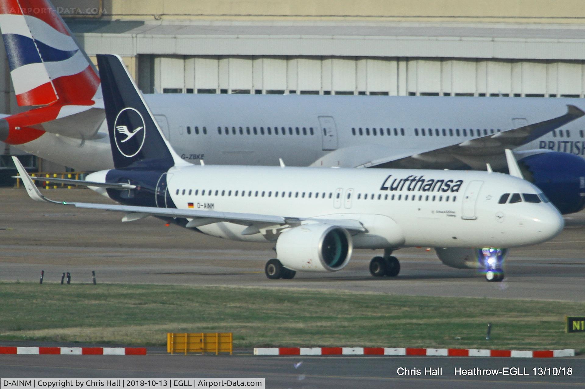 D-AINM, 2018 Airbus A320-271NEO C/N 8456, Heathrow