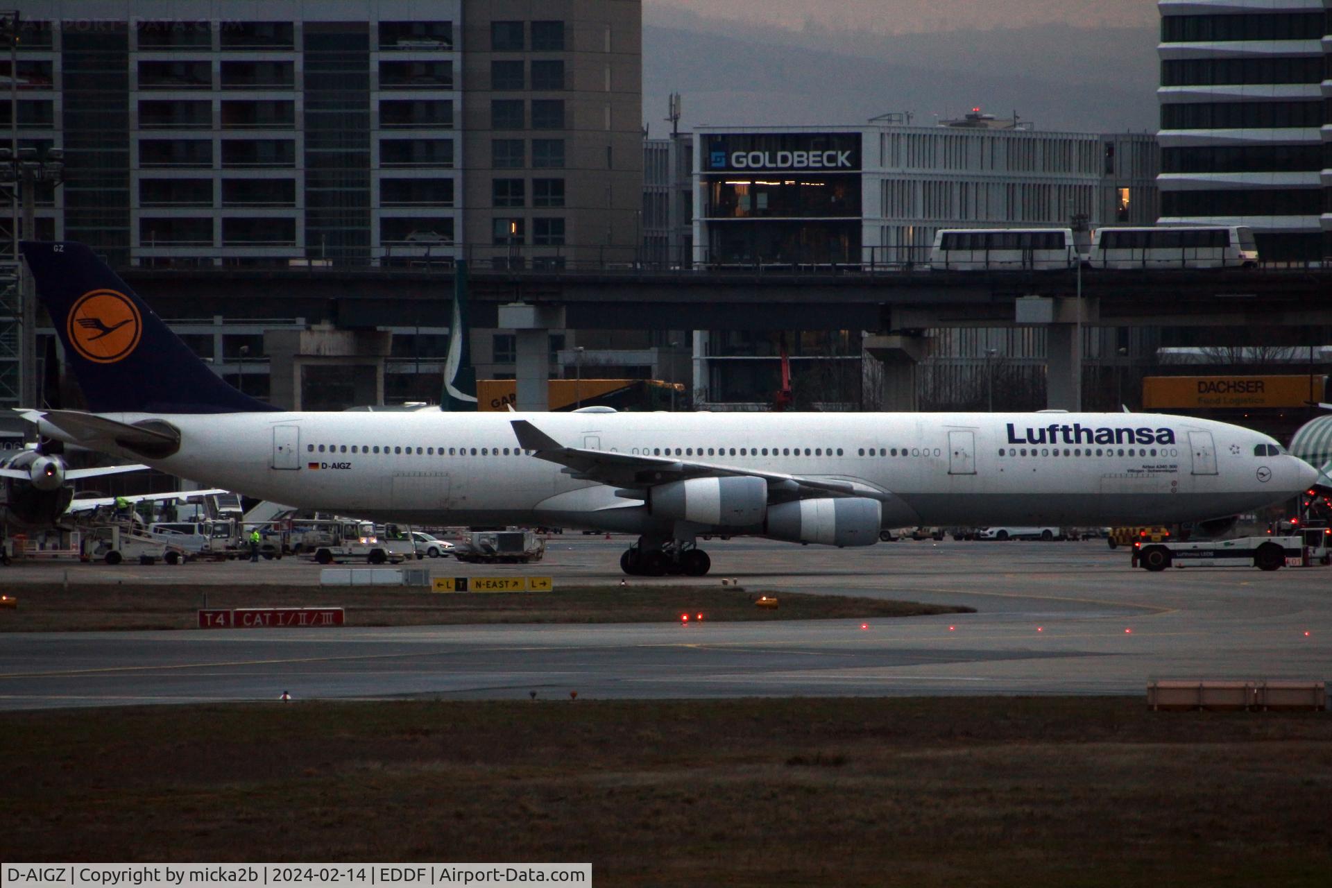 D-AIGZ, 2000 Airbus A340-313 C/N 347, Taxiing
