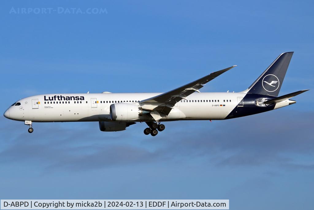 D-ABPD, 2019 Boeing 787-9 Dreamliner C/N 62729, Landing